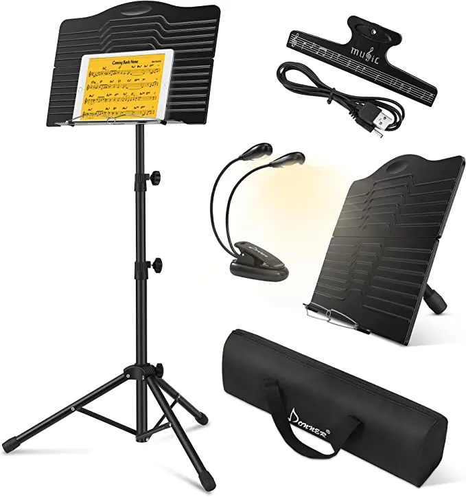 Playing Recorder For Beginners 8 Donner Sheet Music Stand