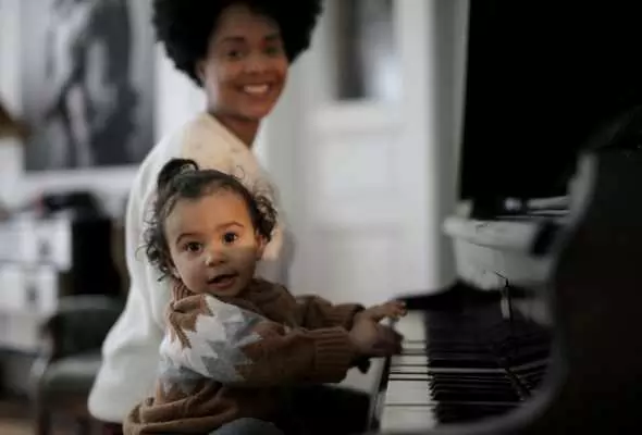 Kid Playing Piano
