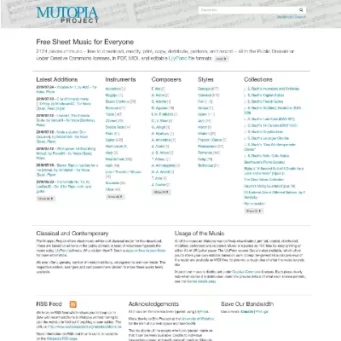 Mutopia Project Website