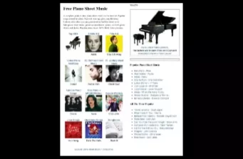 Pianotte music solo sheets